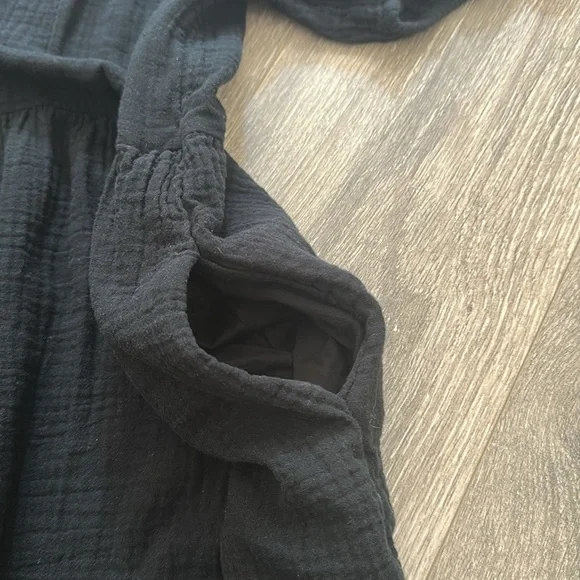 💕BOGO💕 Universal threads, target black gauze babydoll dress puff sleeves boho - Picture 8 of 8